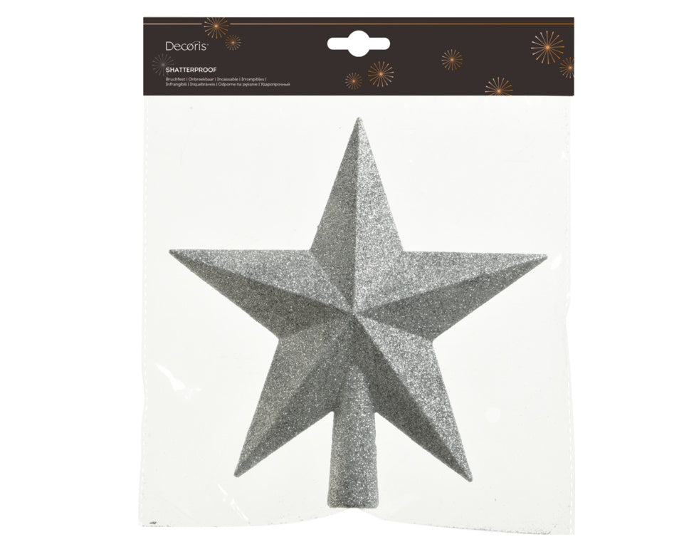 Kaemingk Shatterproof Tree Top Star - Silver