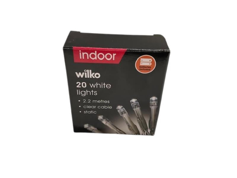 20 LED Indoor String Lights – 2.2m with Battery Included, Colour Options – Multicolor