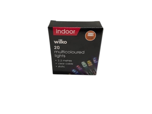 20 LED Indoor String Lights – 2.2m with Battery Included, Colour Options