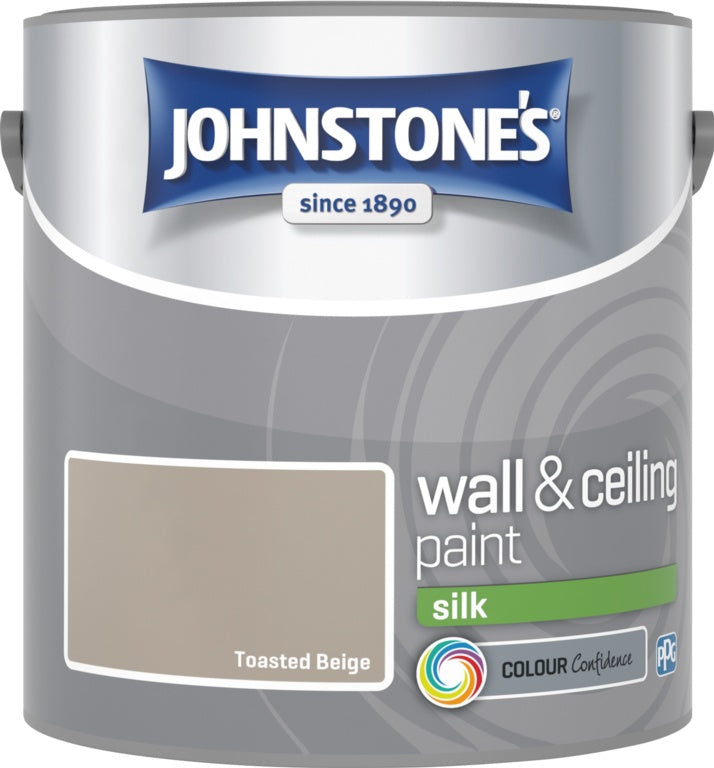 Johnstone’s Wall & Ceiling Silk Emulsion Paint 2.5L – Interior Silk Paint – Multiple Colours