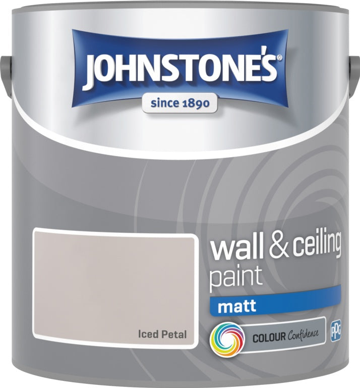 Johnstone’s Wall & Ceiling Matt Emulsion Paint 2.5L – Interior Matt Paint – Multiple Colours