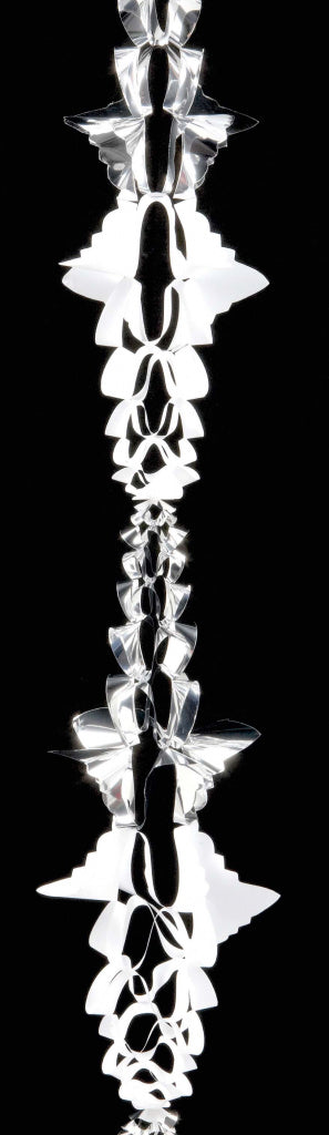 Premier 6 Section Garland 20cm x 2.7m - Silver/White