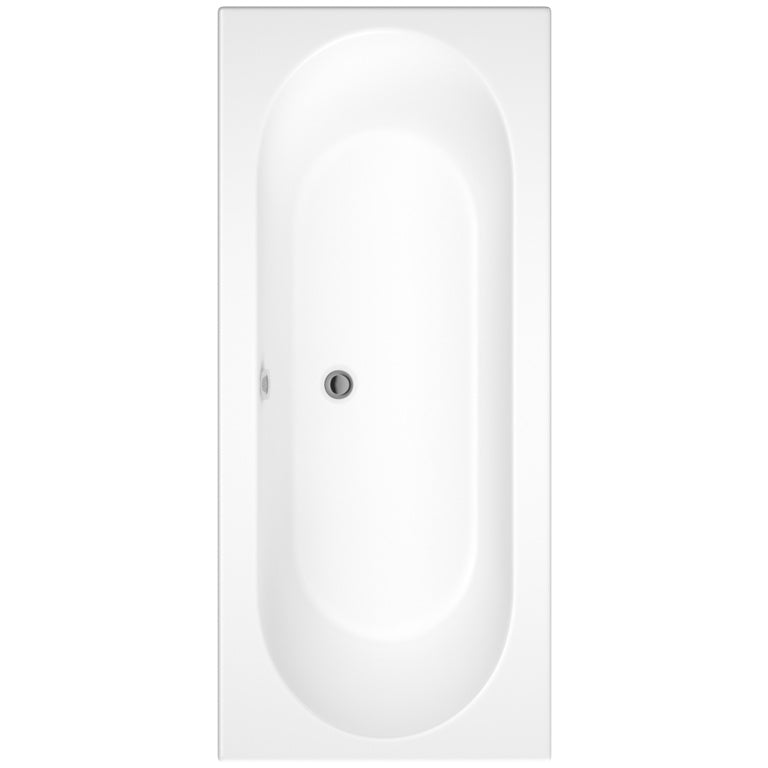 Cascade 1700 x 700mm No Tap Hole Twin End Bath