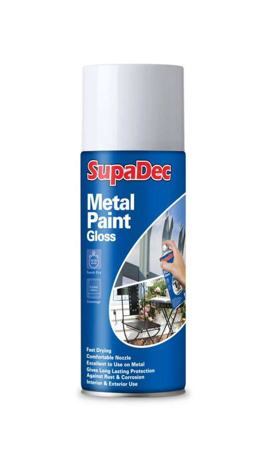 SupaDec Metal Spray Paint Matt, Gloss & Primer