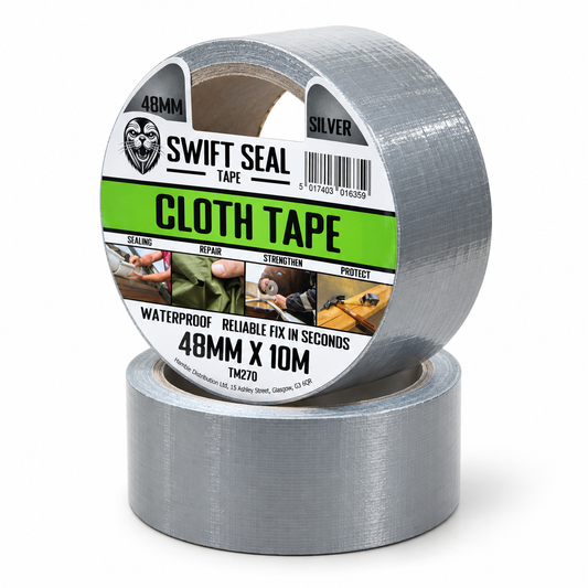 Swift Seal Duct Tape 48mm x 10m SUPERTOUGH CLOTH TAPE – SILVER TM270