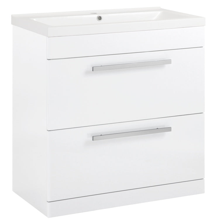Avalon 2 Drawer Gloss White Basin Unit