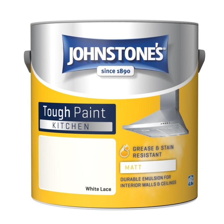 Johnstone's Tough Paint Kitchen Matt 2.5L – Antique Cream - Antique Cream