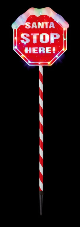 Premier Santa Stop Here Sign - 1.1m