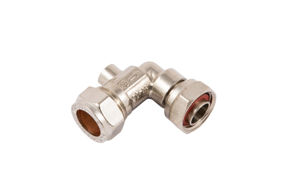 Angled Chrome Plated Service Valve