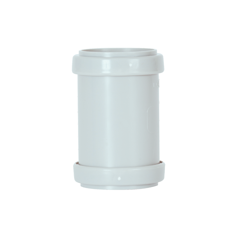 Push Fit Straight Coupling White