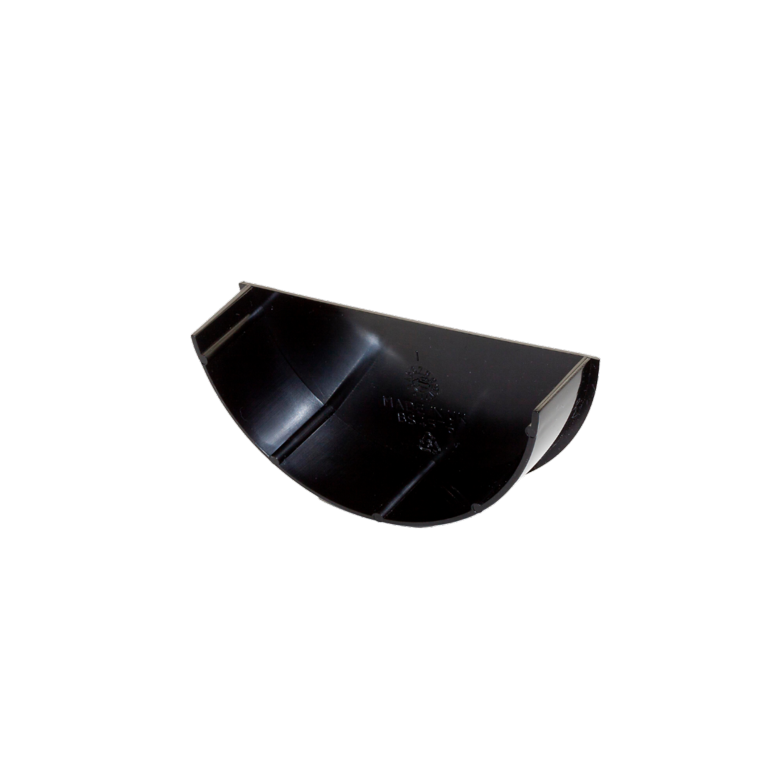 Rainwater Round Internal Stop End Black