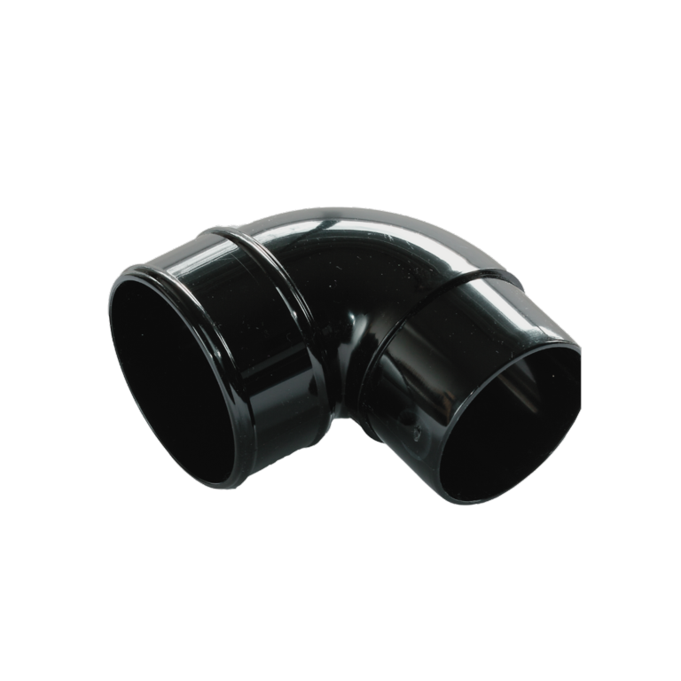 Rainwater 90° Round Bend Black