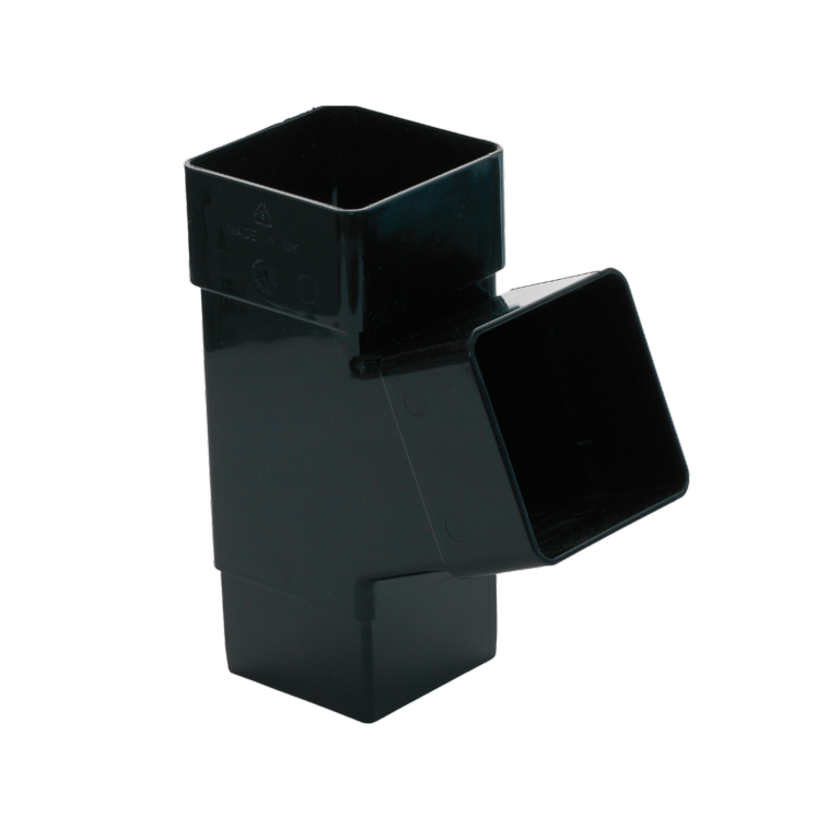 Rainwater 112.5° Square Branch Black