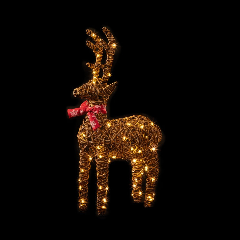 Premier Outdoor Standing Reindeer 80 Warm White LEDs - 70cm