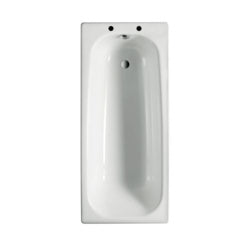 Contesa 2 Tap Holes Steel Bath