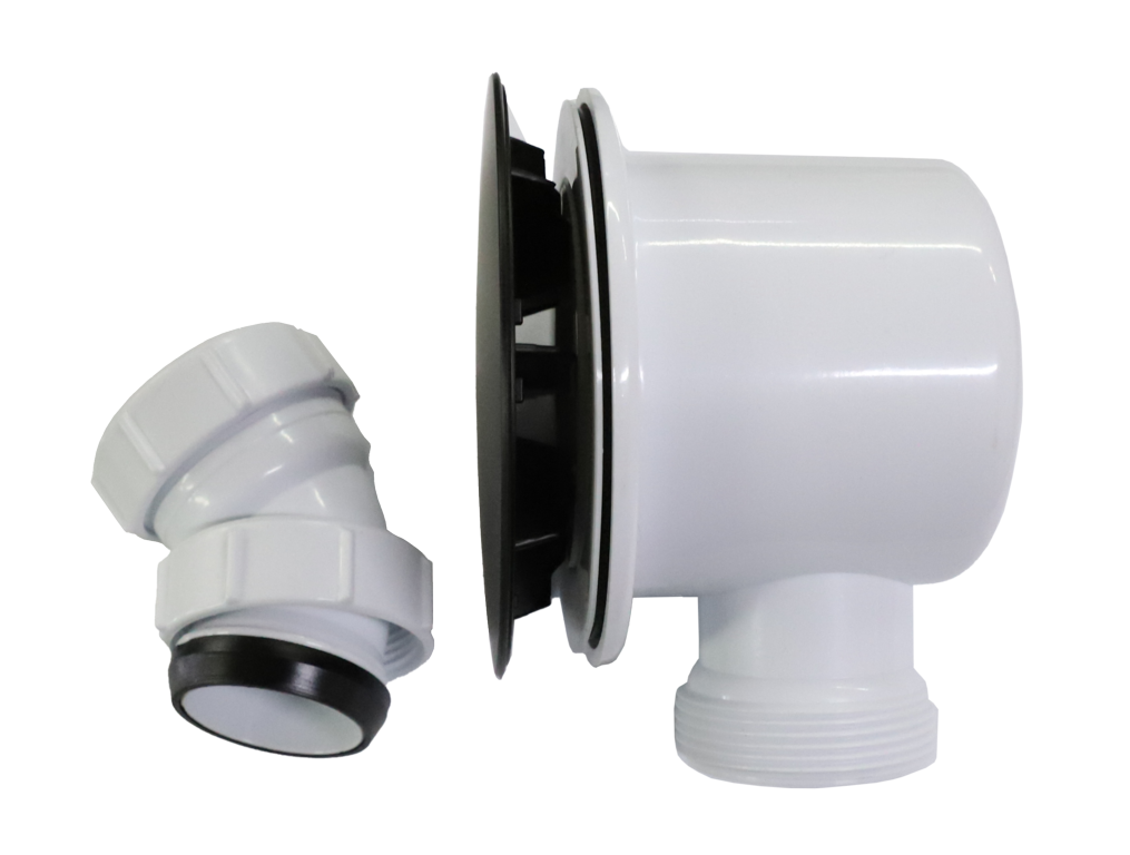 Shower Tray Waste Matt Black Cover