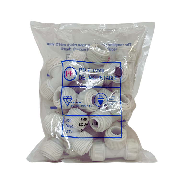 Push-Fit Equal Tee 15mm