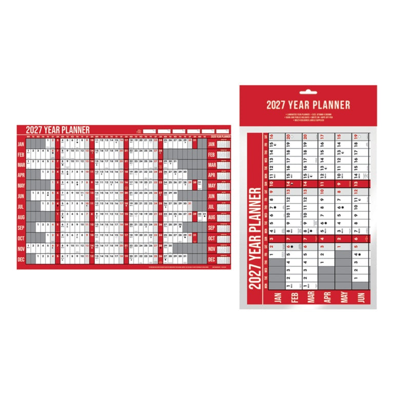Ig Design Yearly Wall Planner Calendar
