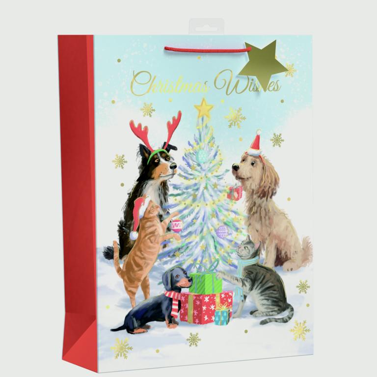 Giftmaker Christmas Pets Gift Bag - XL