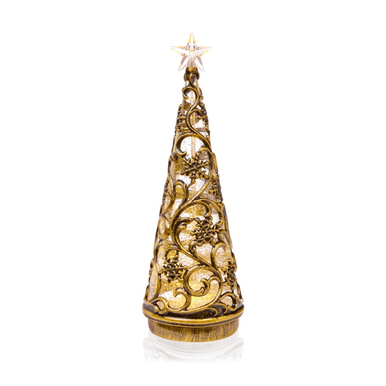 Premier Lit Antique Gold Tree Water Spinner - 30cm