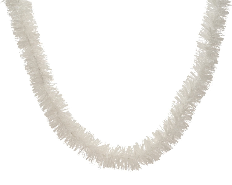 Kaemingk Tinsel Garland Winter White - H270cm