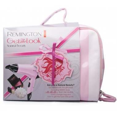 Remington Get the Look Natural Beauty Gift Set with 2000 Watt Hair Dryer