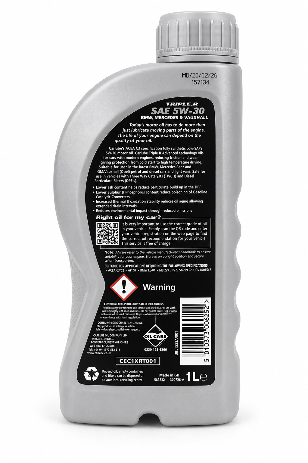 Carlube Triple R 5w-30 Fully Synthetic BMW