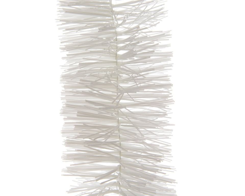 Kaemingk Tinsel Garland - Shiny White 4ply