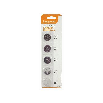 Kingavon CR2032 3V Lithium Coin Cell Batteries 5 Pack BB-BT128 – Car Key Fob & Electronic Device Batteries