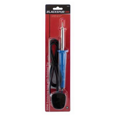 Blackspur 30W Soldering Iron with Pointed Tip BB-SI101 – Electrical, Model Making & DIY Soldering Tool