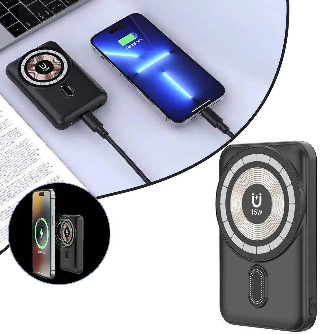 M.T.K Magnetic Wireless Power Bank With 22.5W Power and 10,000mAh Capacity