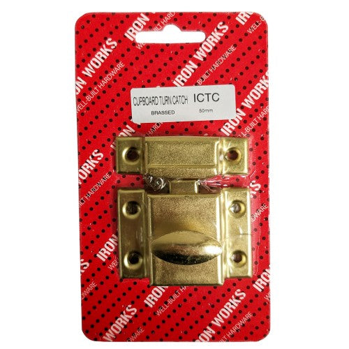 Cupboard Turn Catch Brassed
