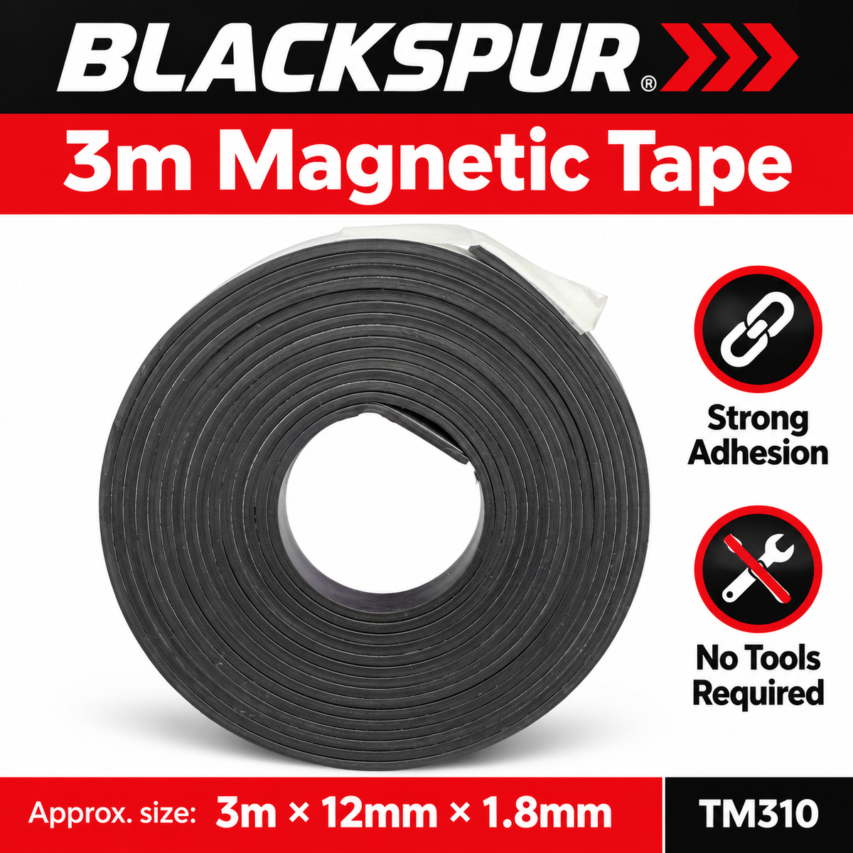 Blackspur 3m Magnetic Tape TM310
