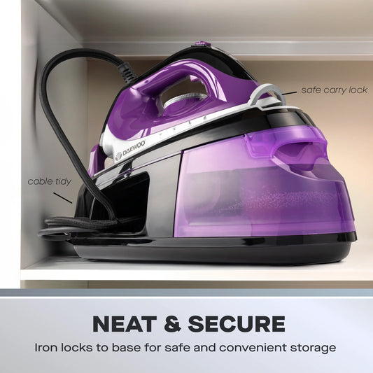 Daewoo 2400W 1.2L Steam Generator Iron Station with Detachable Water Tank