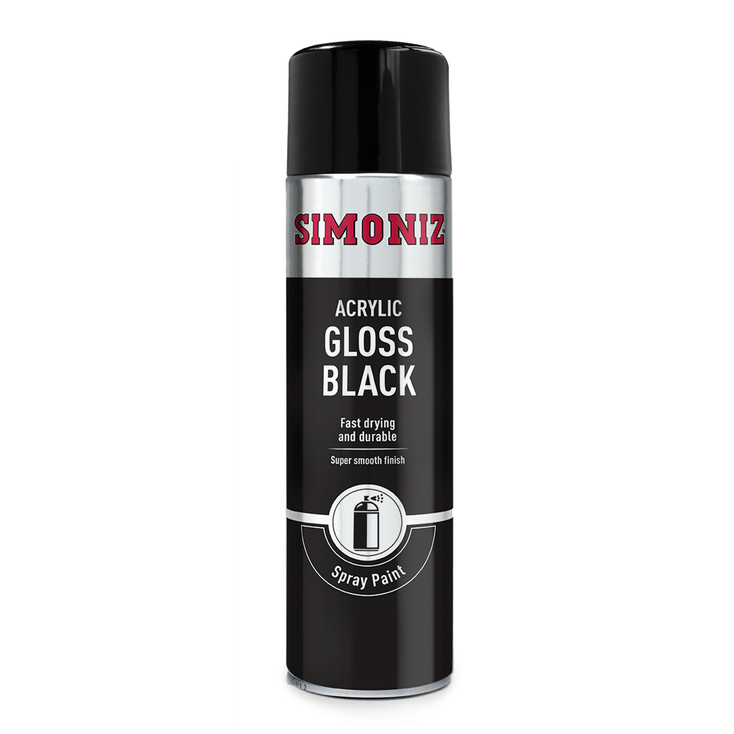 Simoniz Spray Paint - Gloss Black (Aerosol) 500ml