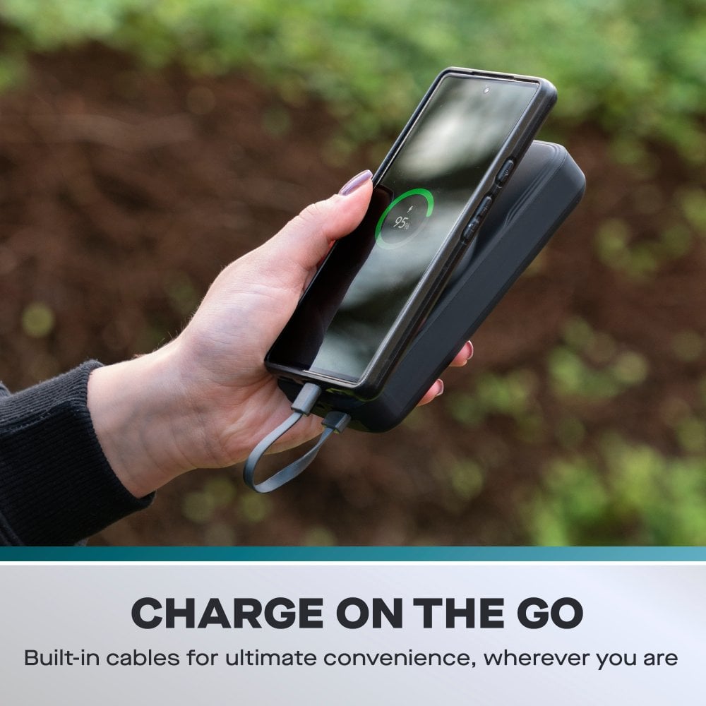 Daewoo 20000mAh Portable Power Bank with Built-in Cables