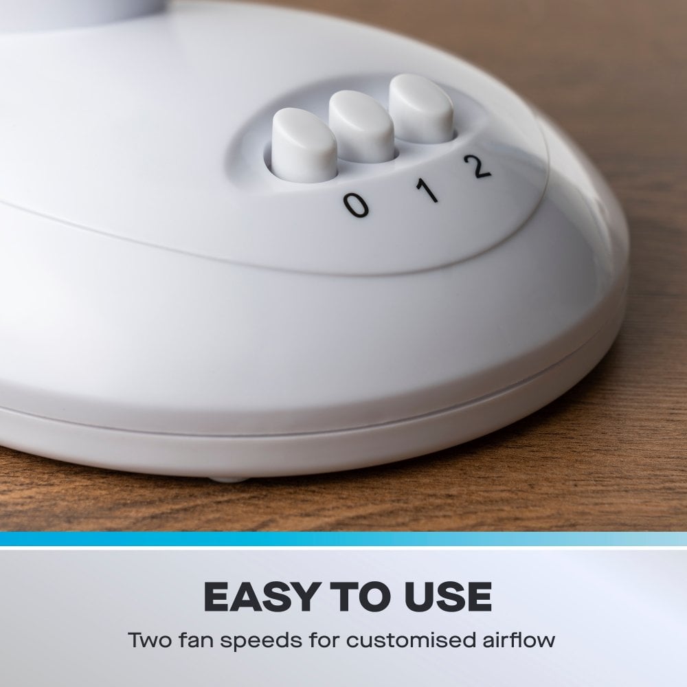 Daewoo 9 White Desk Fan