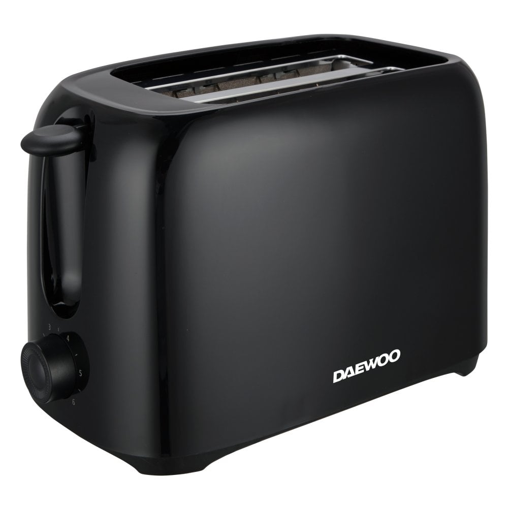 Daewoo Black Essentials 2-Slice Toaster
