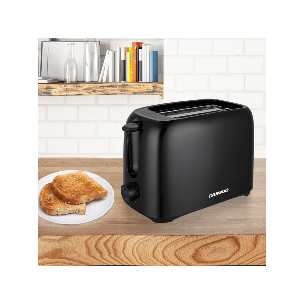 Daewoo Black Essentials 2-Slice Toaster