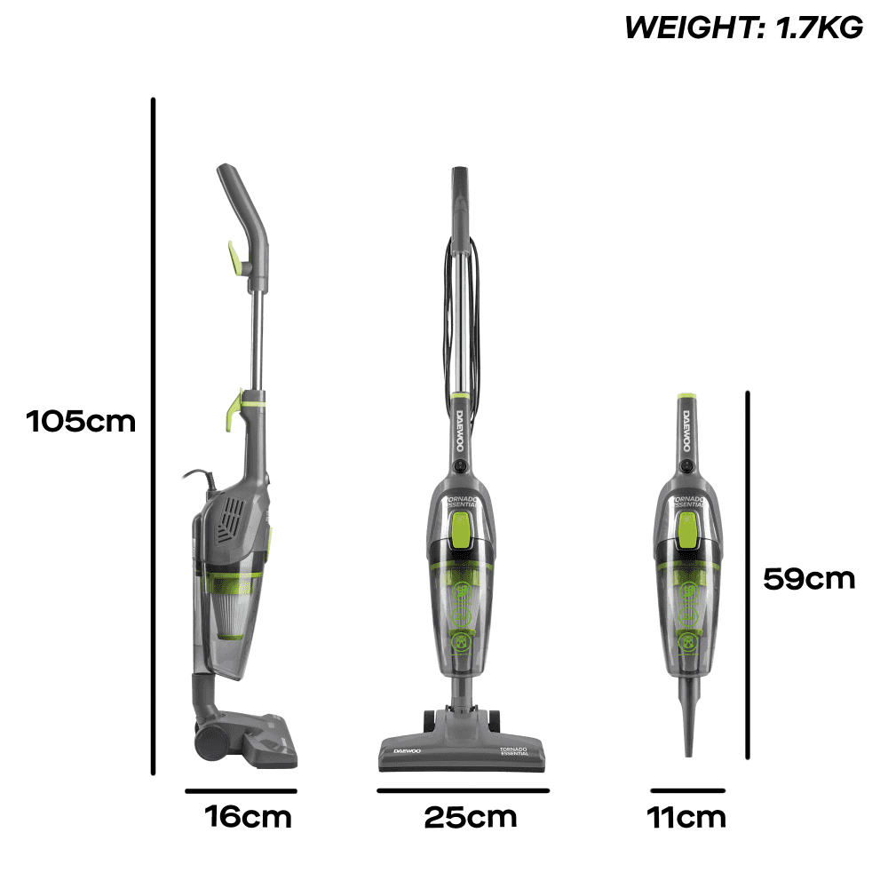 Daewoo Tornado Essential 600W 2-in-1 Corded Vacuum Cleaner