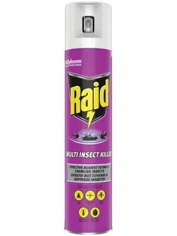 Raid Multi Insect Killer Aerosol 300ml – Flying & Crawling Insect Spray
