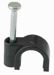 Cable Clips Round Black
