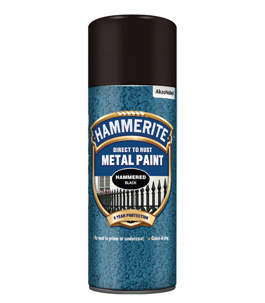Hammerite Metal Paint 400ml Aerosol Smooth, Satin & Hammered