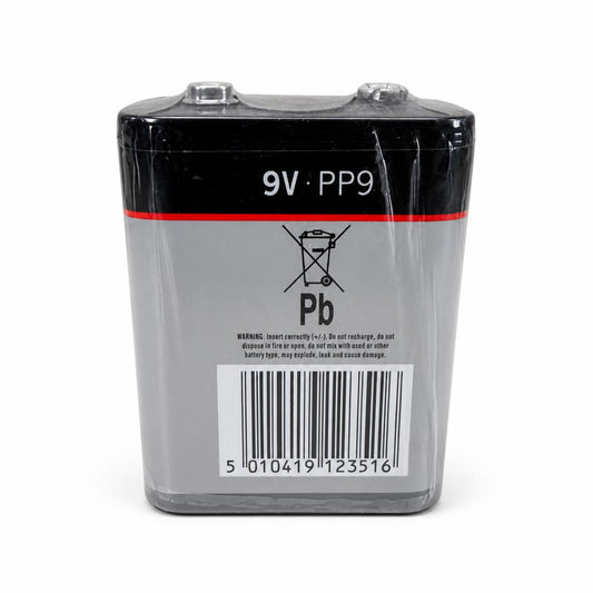 Back view of Eveready Silver 9V PP9 Battery showing barcode