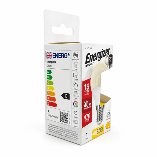 Energizer LED Golf Bulb packaging back view