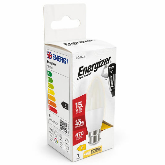 Back view of Energizer LED Candle packaging