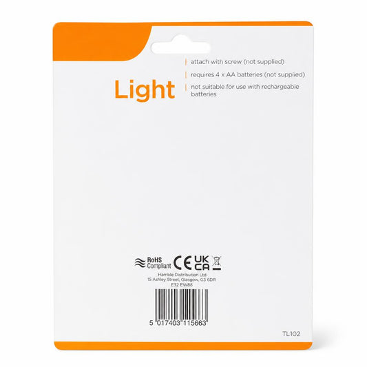 Back packaging of Kingavon LED Push Light TL102