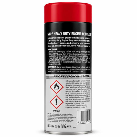 STP Heavy Duty Engine Degreaser - Back Information