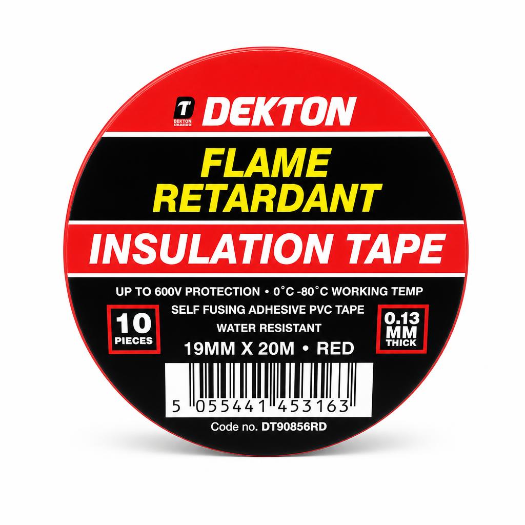 Top view of Dekton flame retardant insulation tape details