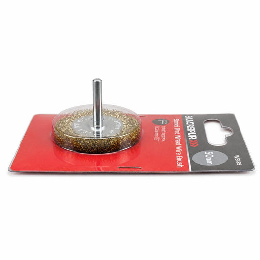 Side view of Blackspur 50mm Flat Wheel Wire Brush